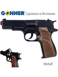 Металлический пистолет Police на 8 пистонов Gonher 221149513 купить за 1 440 ₽ в интернет-магазине Wildberries